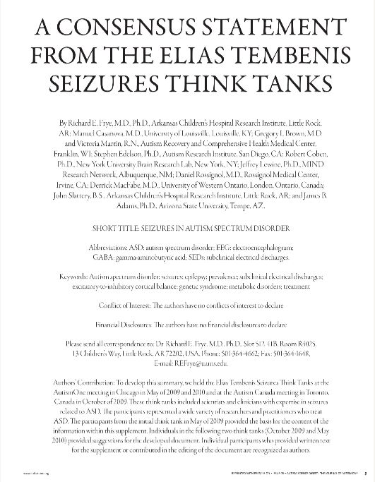 Seizures and ASD