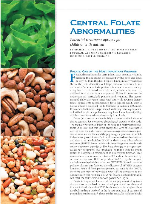 Central Folate Abnormalities
